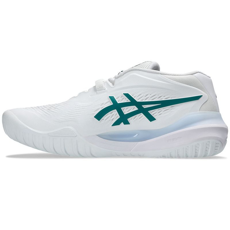Asics Gel Resolution X Mens Tennis Shoe - White/Pitch Green