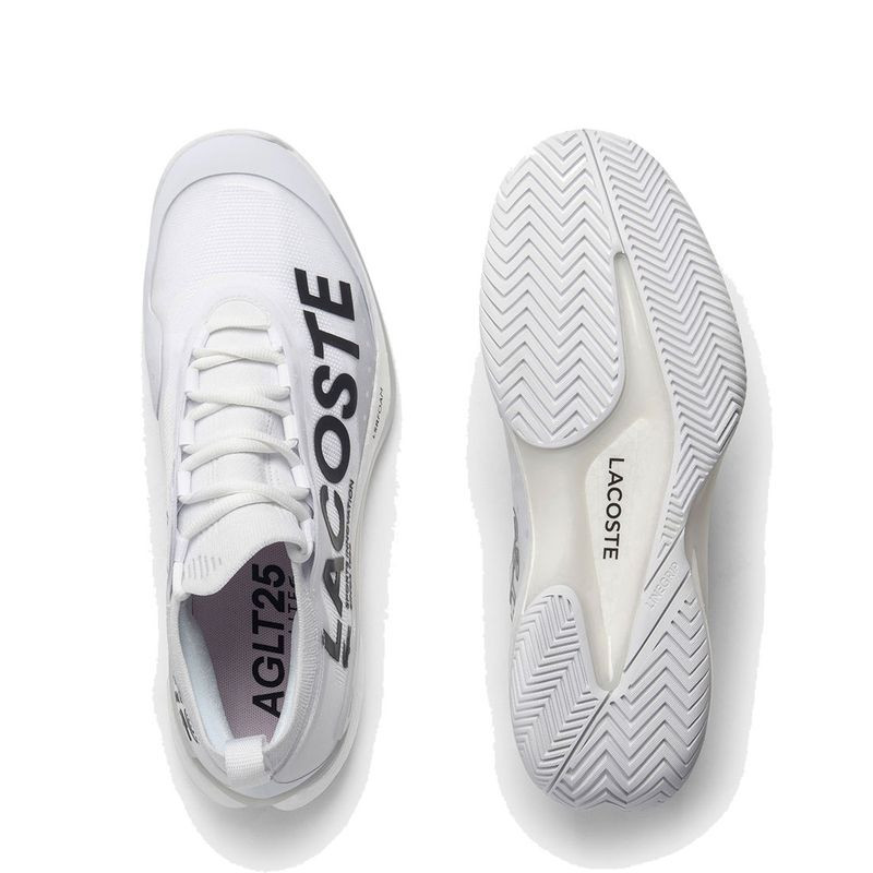 Lacoste AG-LT25 Lite Mens Tennis Shoe - White/White | Midwest