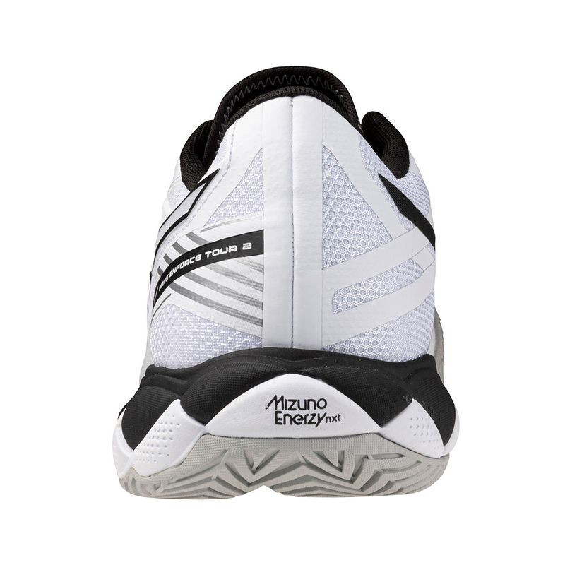 Mizuno Wave Enforce Tour 2 Mens Tennis Shoe - White/Black