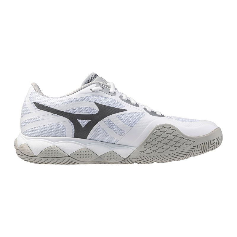 Mizuno Wave Enforce Tour 2 Womens Tennis Shoe - White/Silver
