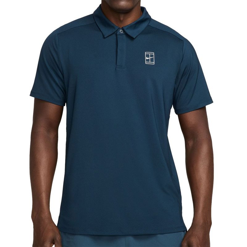 Nike Court Advantage Polo - Armory Navy/White | Midwest Racquet Sports