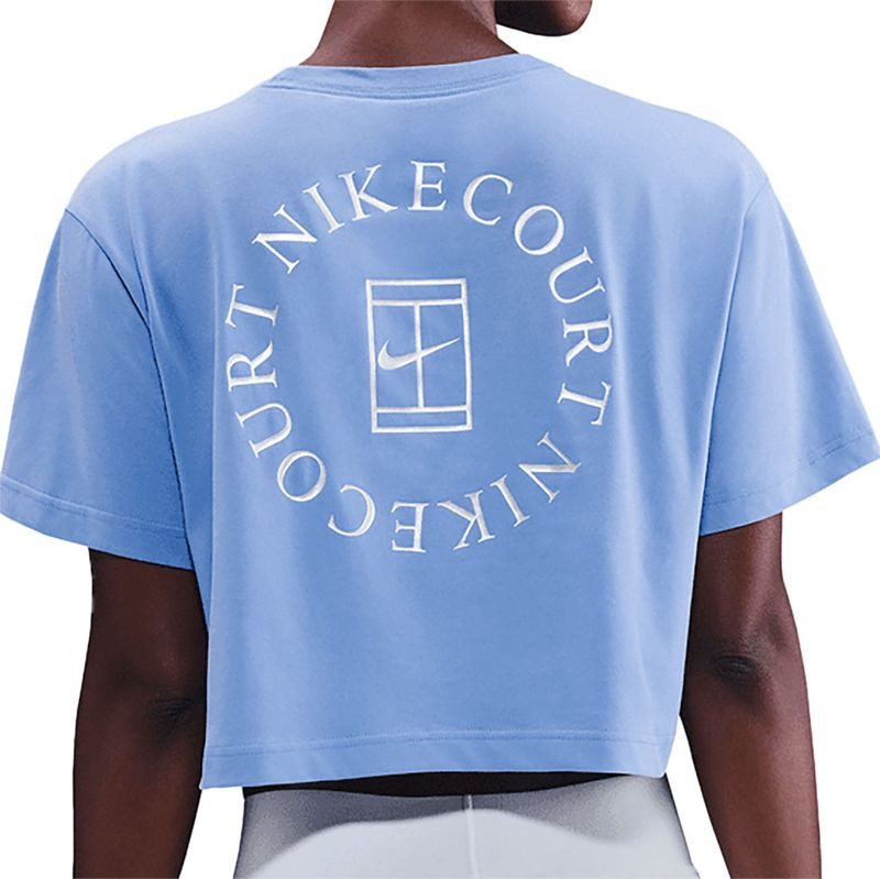 トップス Sound Sports nike Nike Court Slam Crop Tee Shirt - Royal Pulse | Midwest Racquet Sports