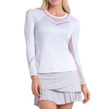 Lucky in Love Weave It To Me Long Sleeve Top - White