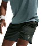 Nike Court 6 inch Advantage Short - Black Spruce/White