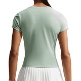 Nike Court Advantage Short Sleeve Top - Steam Green/White