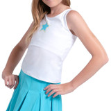 Lucky in Love Lavish Lane Girls Starlane Tank Top - White