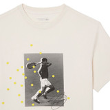 Lacoste Novak Djokovic Signature T Shirt - Off White
