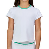Sofibella Alpine Whites Girls Short Sleeve Top - White