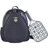 Court Couture Monaco Chevron Tennis Backpack - Onyx