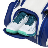 Mizuno 10R Tour Staff Tennis Bag - White/Blue