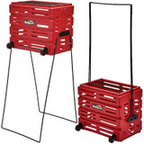 Tourna Ballport 80 Deluxe With Wheels Red Tennis Hopper