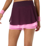 Asics Match Mesh Skirt - Dark Aubergine
