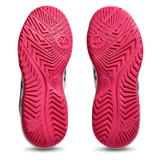 Asics Gel Dedicate 8 Womens Wide (D) Tennis Shoe - Cream/Dark Cobalt - 2