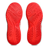 Asics Gel Dedicate 8 Womens Pickleball Shoe - Cream/Flash Red - 2