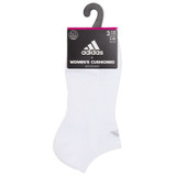 adidas Cushioned 3.0 3 Pack No Show Women's Sock - White/Clear Onix Grey - 2