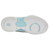 K Swiss Hypercourt Express 2 Womens Tennis Shoe - Vaporous Gray/White/Blue Glow - 2