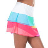 Lucky in Love Essentials Girls Mesh Scallop Skirt - Rainbow - 2