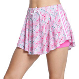 Lucky in Love Novelty High Waist Boucle Skirt - Taffy - 2