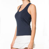 Lucky in Love V Neck Tank - Midnight - 2