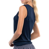 Lucky in Love Twist Front Tank - Midnight - 2