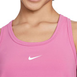Nike One Girls Tank Top - Magic Flamingo/White - 2