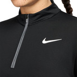 Nike Victory 1/2 Zip Long Sleeve Top - Black/White - 2