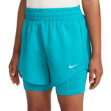 Nike One Girls Short - Dusty Cactus/White - 2