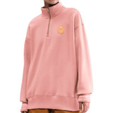 Nike Court Club Fleece Quarter Zip - Red Stardust/Pink Glaze/Laser Orange