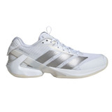 adidas Adizero Ubersonic 5 Womens Tennis Shoe - White/Silver Metallic/White
