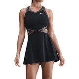 Nike Court Slam Dress - Black/Hot Punch