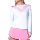 K Swiss Fall Pique Long Sleeve Top - Techno Pink