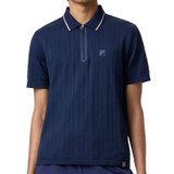 Fila Challenger Cable Knit Polo - Fila Navy