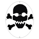 Tourna Skull and Crossbones Stencil
