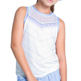 Lucky in Love Lavender Love Girls Tie Back Tank Top - Baby Lavender