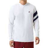 Fila Essentials Long Sleeve Hoodie - White/Fila Navy