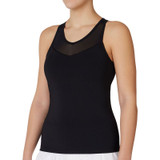 Fila Essentials Racerback Mesh Tank Top - Black