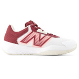 New Balance 696v6 (D) Womens Tennis Shoe - White/Monarch/Burgundy