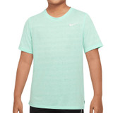 Nike Boys Short Sleeve Miler Crew - Mint Foam