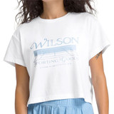 Wilson Harper Crop Tee Shirt - Bright White
