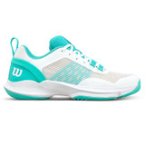 Wilson Hurakn Pro v2 Womens Padel Shoe - White/Deja Vu/Black