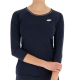 Lotto Squadra Long Sleeve Top - Navy Blue