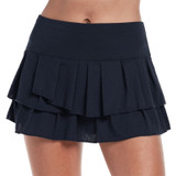 Lucky in Love Core Wavy Pleated Tier Skirt - Midnight - Final Sale