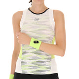Lotto Tech 1 D4 Tank Top - Bright White/Sharp Green