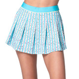 Lucky in Love Novelty Mini Bar Pleated Skirt - Multi
