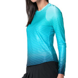 Lucky in Love Eyelet You Win Long Sleeve Top - Aquamarine - Final Sale - 2