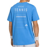 adidas Tennis Graphic Tee Shirt - Ray Blue - 2