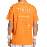 adidas Tennis Graphic Tee Shirt - Pure Orange - 2