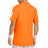 adidas Club 3 Stripe Polo - Pure Orange - 2