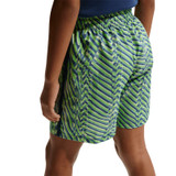 Nike Boys Dri Fit Printed Short - Light Liquid Lime/Mystic Navy/White - 2