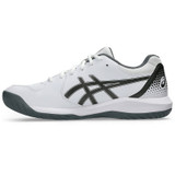 Asics Gel Dedicate 8 Mens Pickleball Shoe - White/Gunmetal - Final Sale - 2